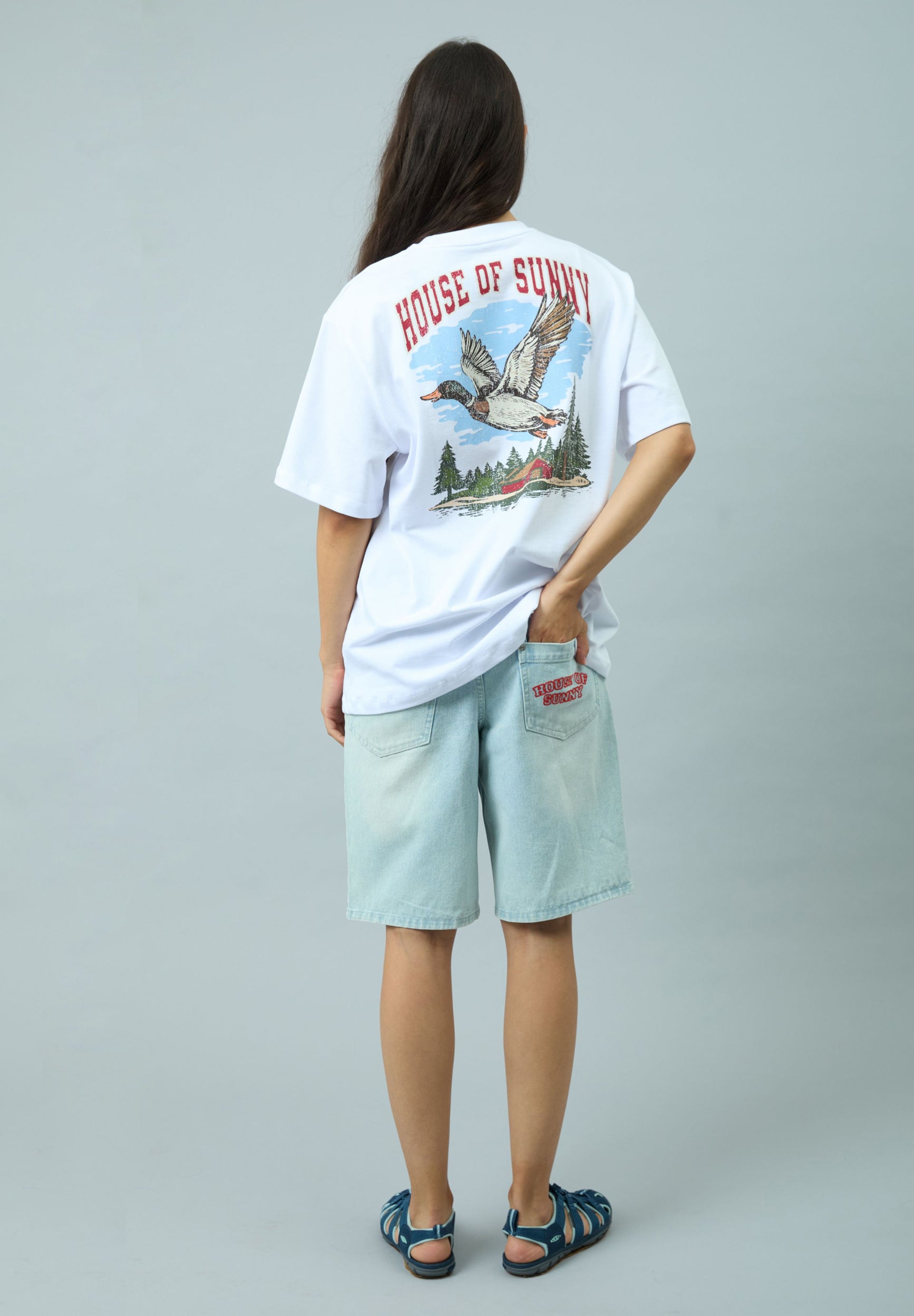House Of Sunny Womens Tops Camp Tee t-shirt oversize in cotone