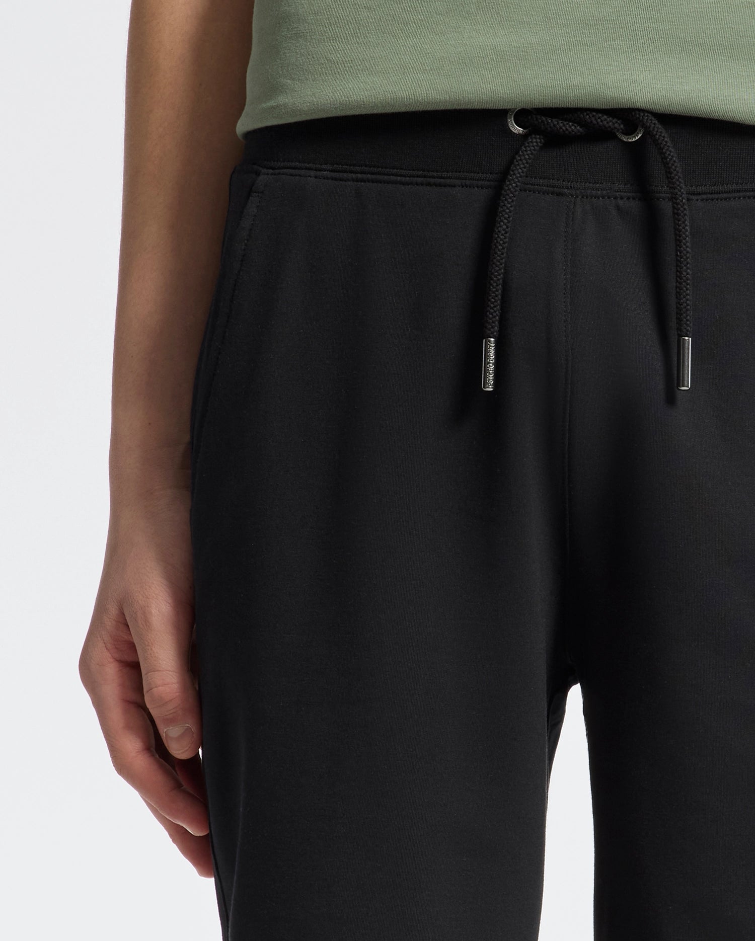 Psycho Bunny Kids Bottoms Levanzo pantaloncini neri in French Terry
