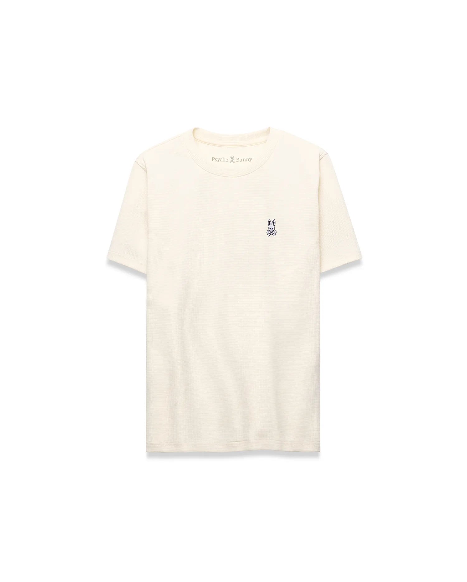 Psycho Bunny Kids Tees Kids Maxton Waffle Tee KT0200267 maglietta bianca elasticizzata