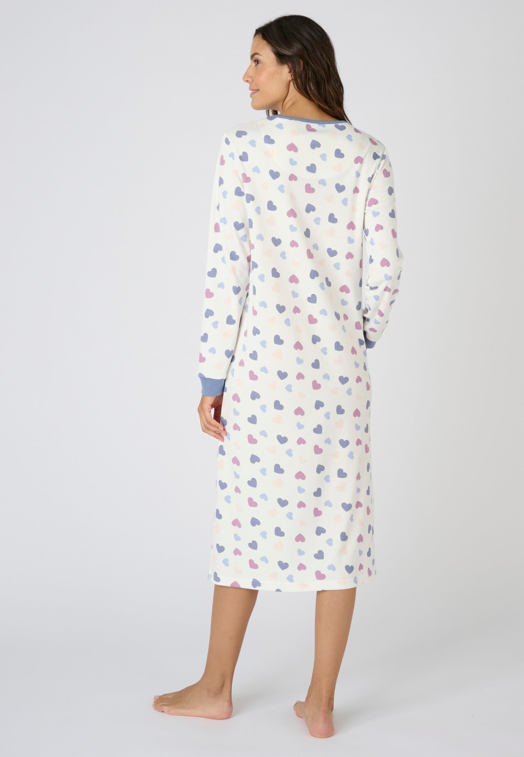 Damart Homewear camicia da notte Thermolactyl in maglia interlock
