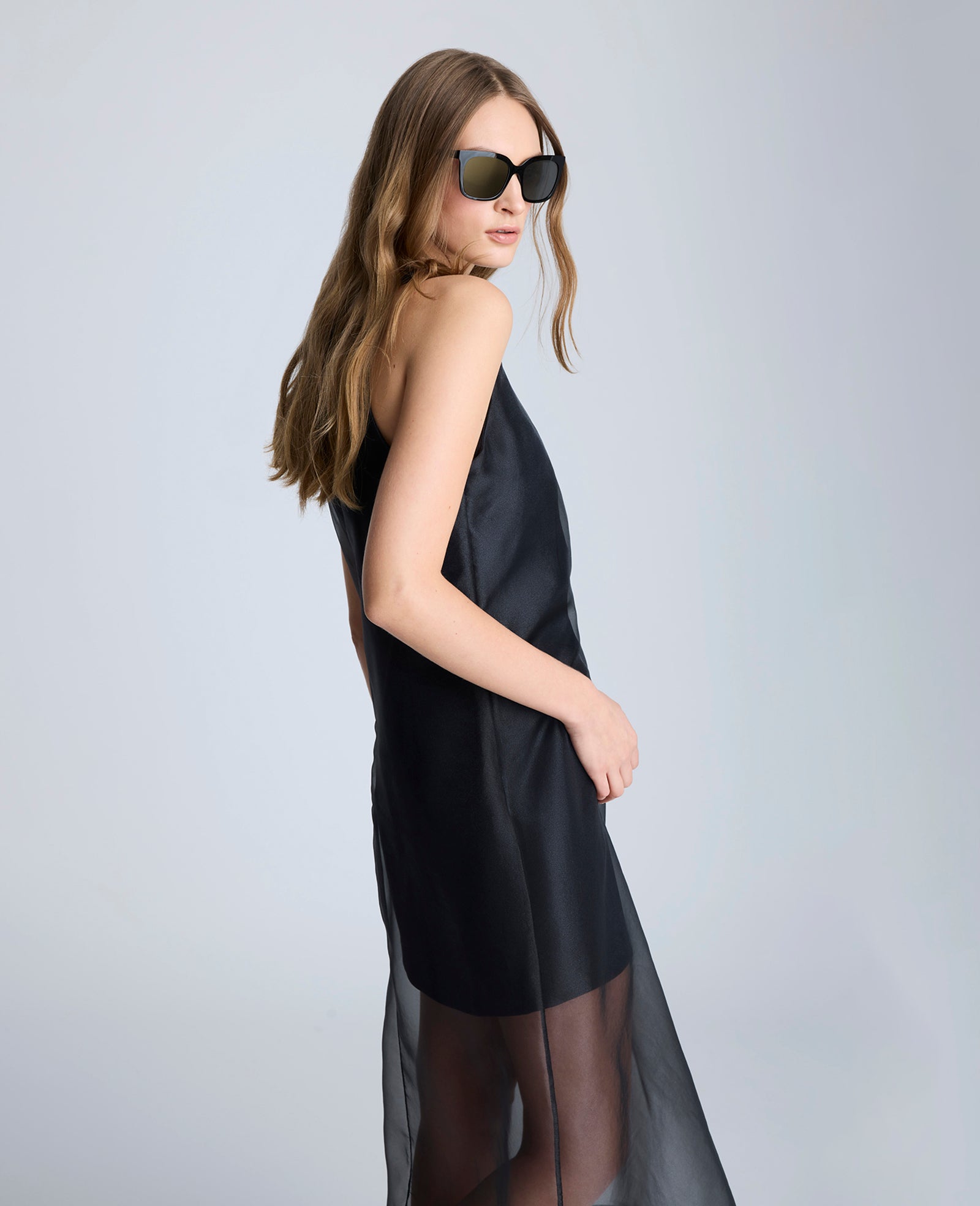 Kenneth Cole Reaction Clothing Boat Neck Mini Dress vestito nero