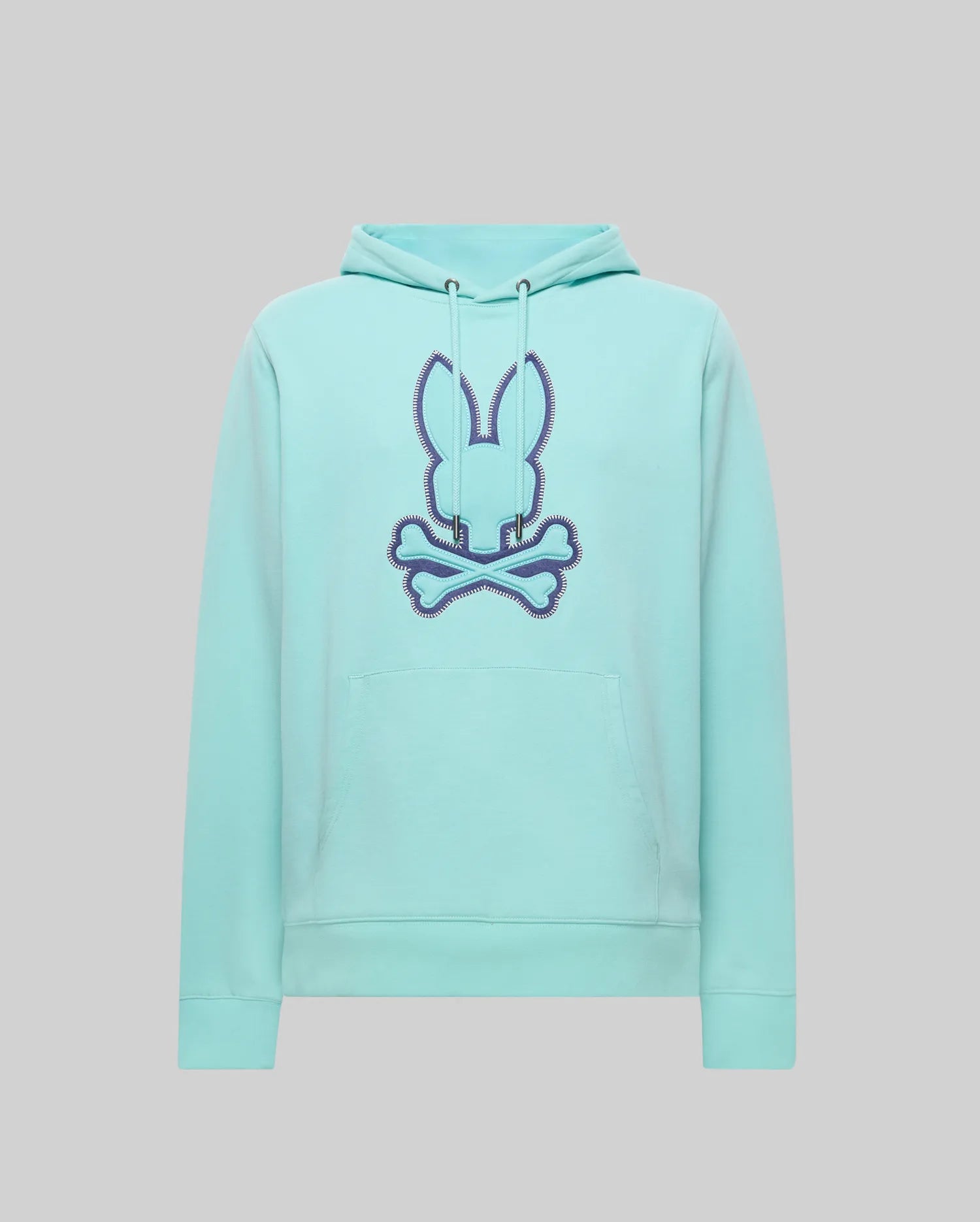 Psycho Bunny Men's Sweatshirts & Hoodies Gage Patch Hoodie MT0500089 felpa aqua