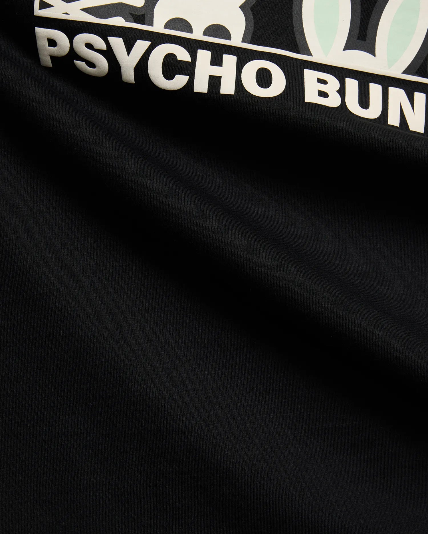 Psycho Bunny Men's Tees Byron Graphic Tee maglietta nera cotone Pima