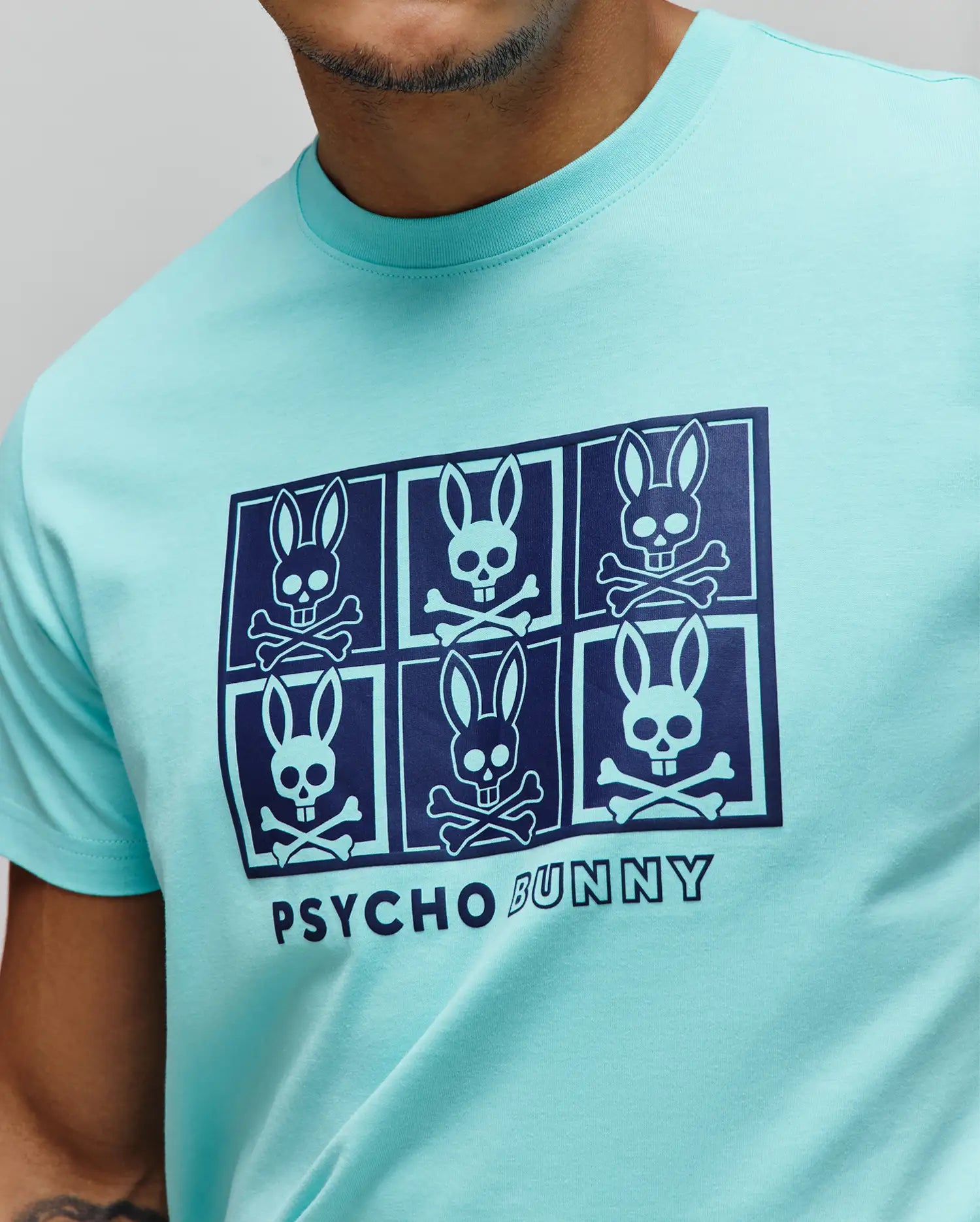 Psycho Bunny Men's Tees Men's Keon Graphic Tee MT0200402 t-shirt sabbia