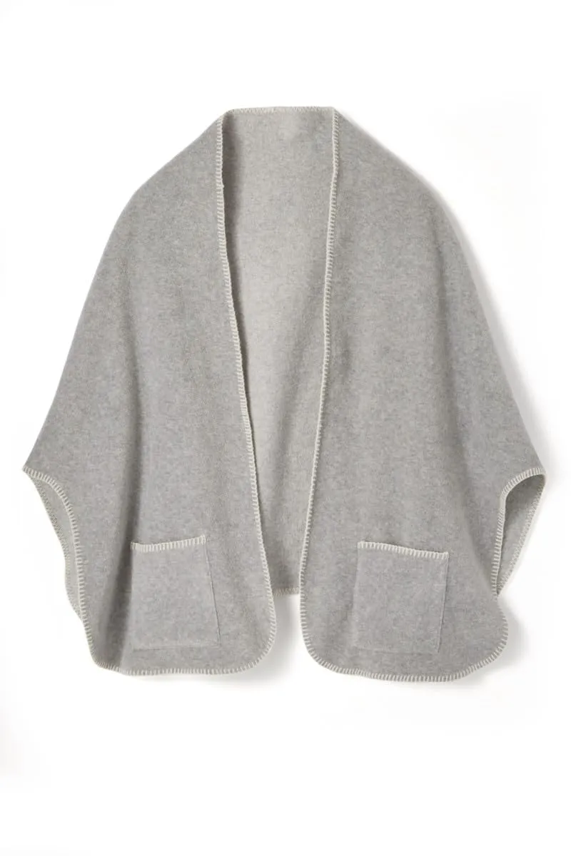 Damart Accessori Scialle casalingo in Pile Thermolactyl con tasche