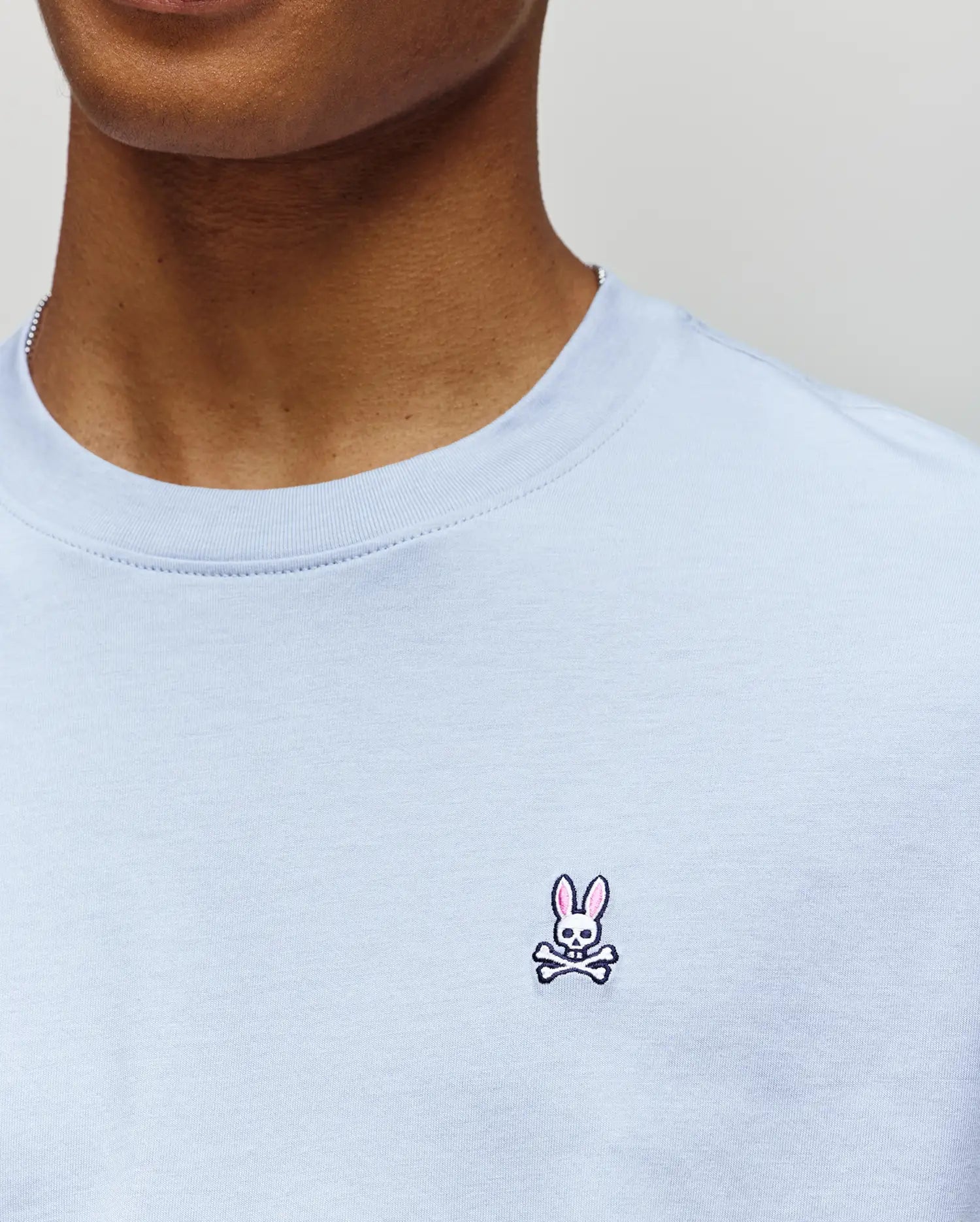 Psycho Bunny Men's Tees Classic Crew Neck Tee B6U014F200 maglietta zen blue cotone Pima