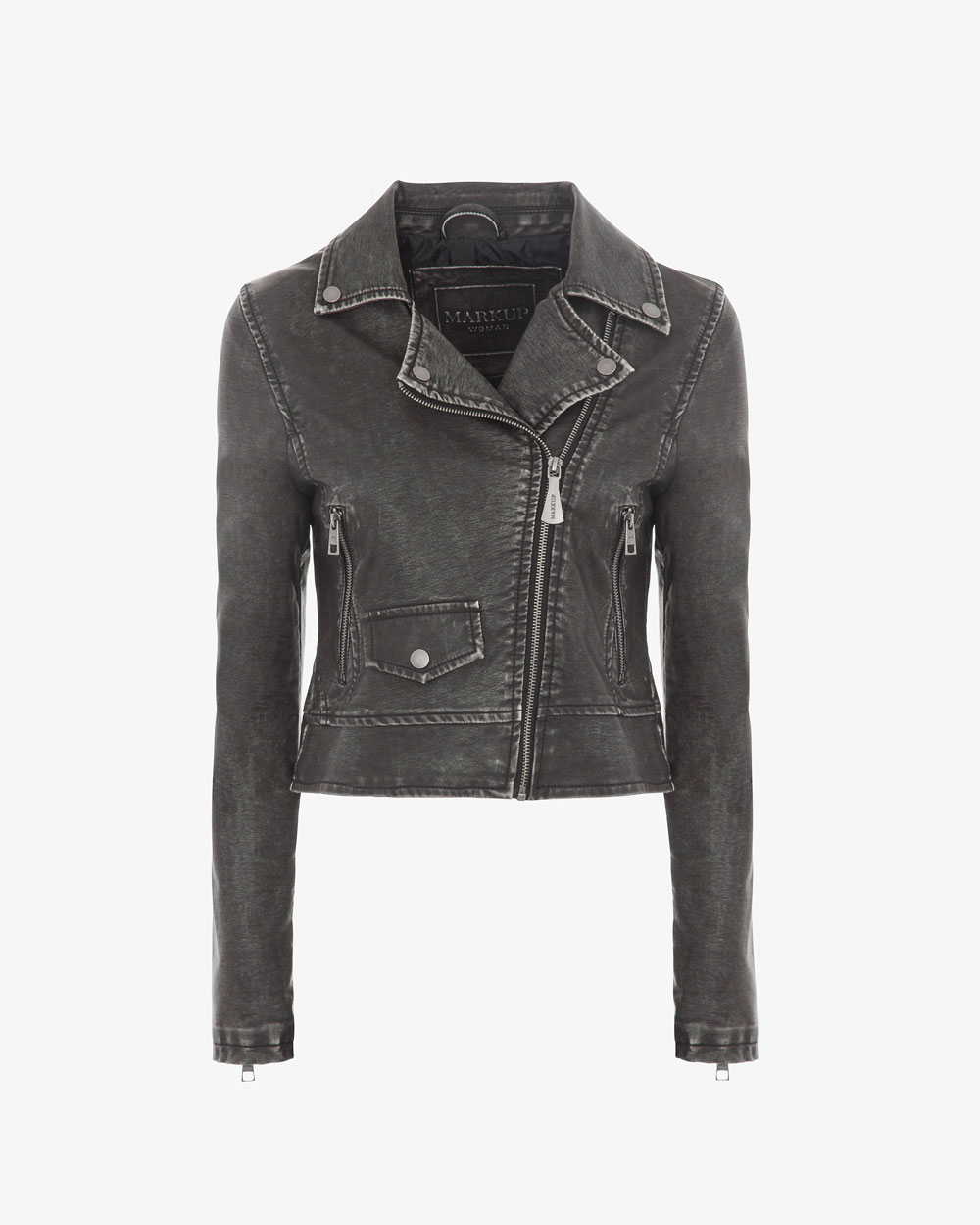 Markup Donna Giacche & Giubbotti Chiodo effetto waxed