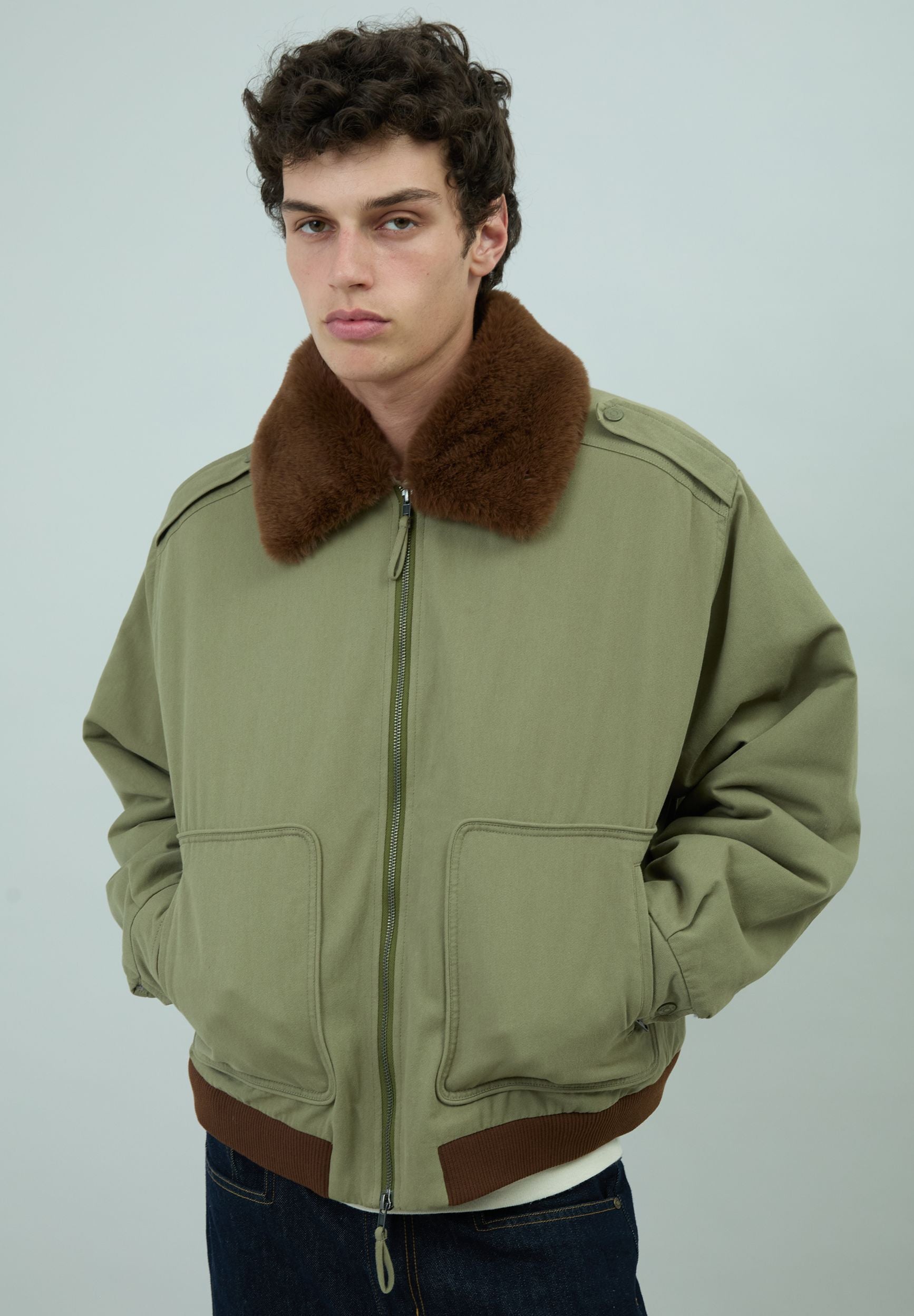 House Of Sunny Women's Jackets Cruise Jacket giacca verde con collo removibile
