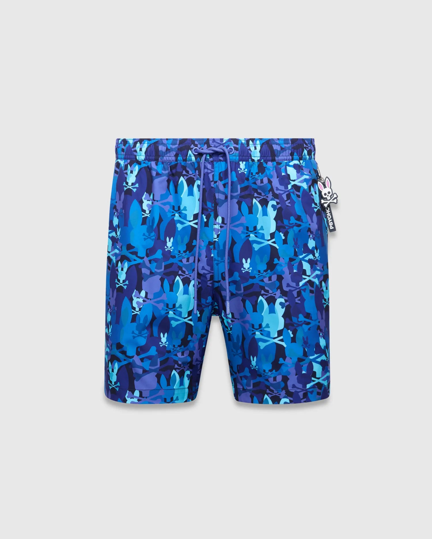 Psycho Bunny Men's Swimwear Tanner Swim Trunk 6" MB1000072 costume blu multicolore