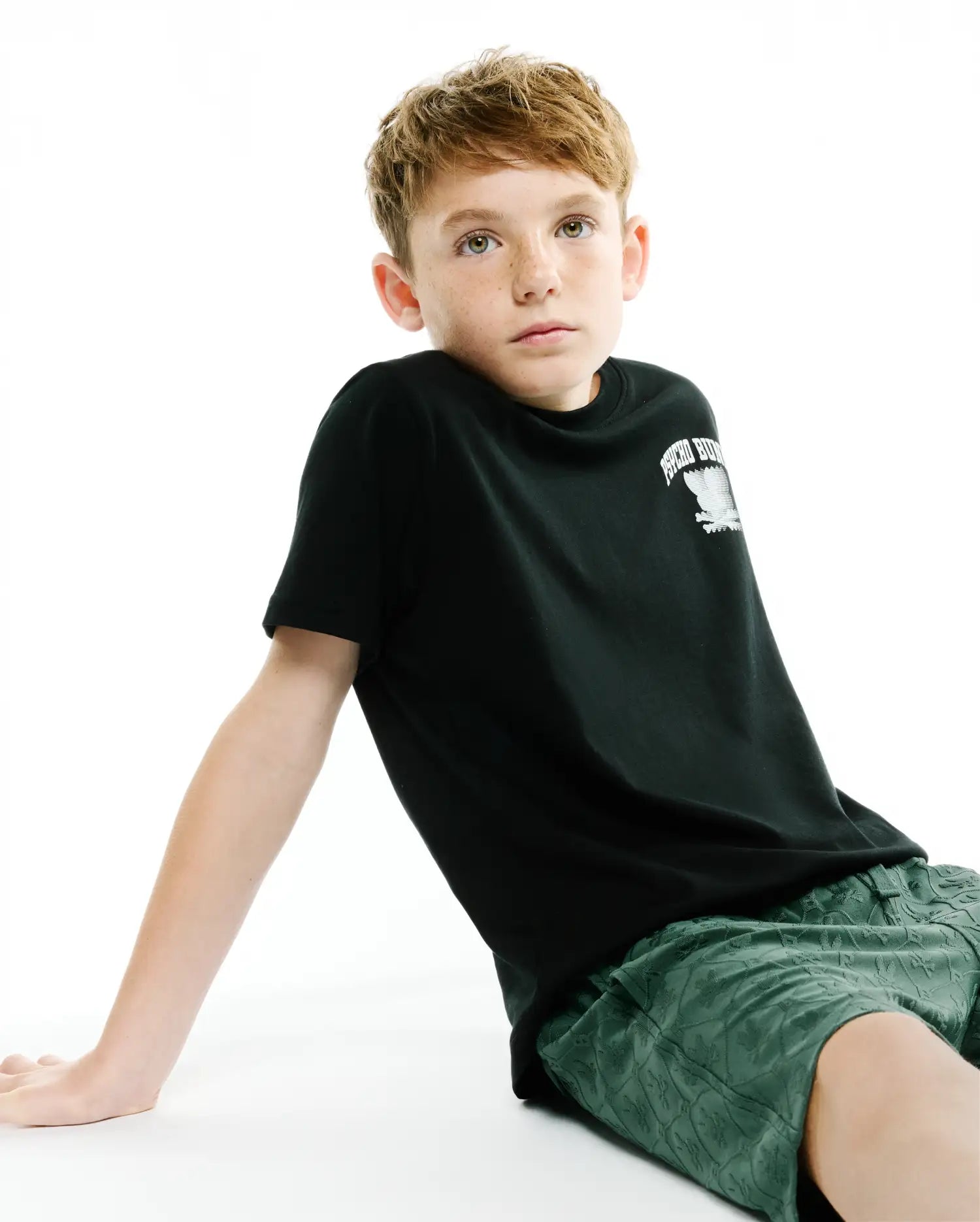 Psycho Bunny Kids Bottoms Kids Garry Jacquard Sweatshorts shorts verdi in jacquard