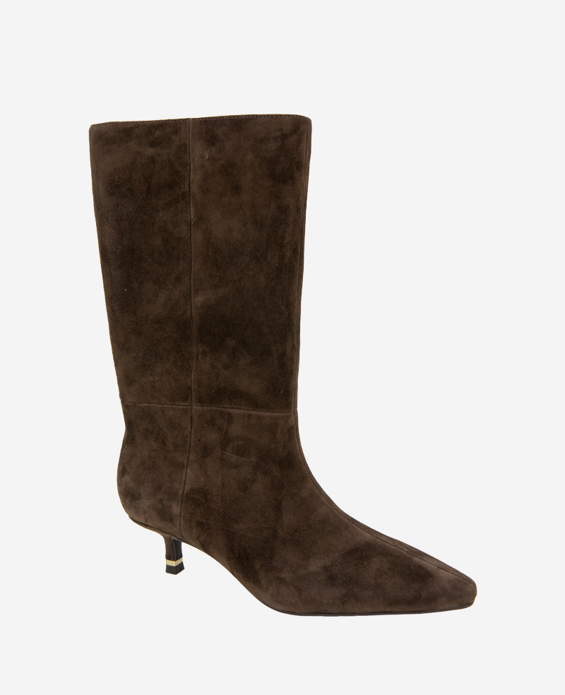 Kenneth Cole Reaction Shoes Meryl Suede Bootie stivaletti cioccolato camoscio