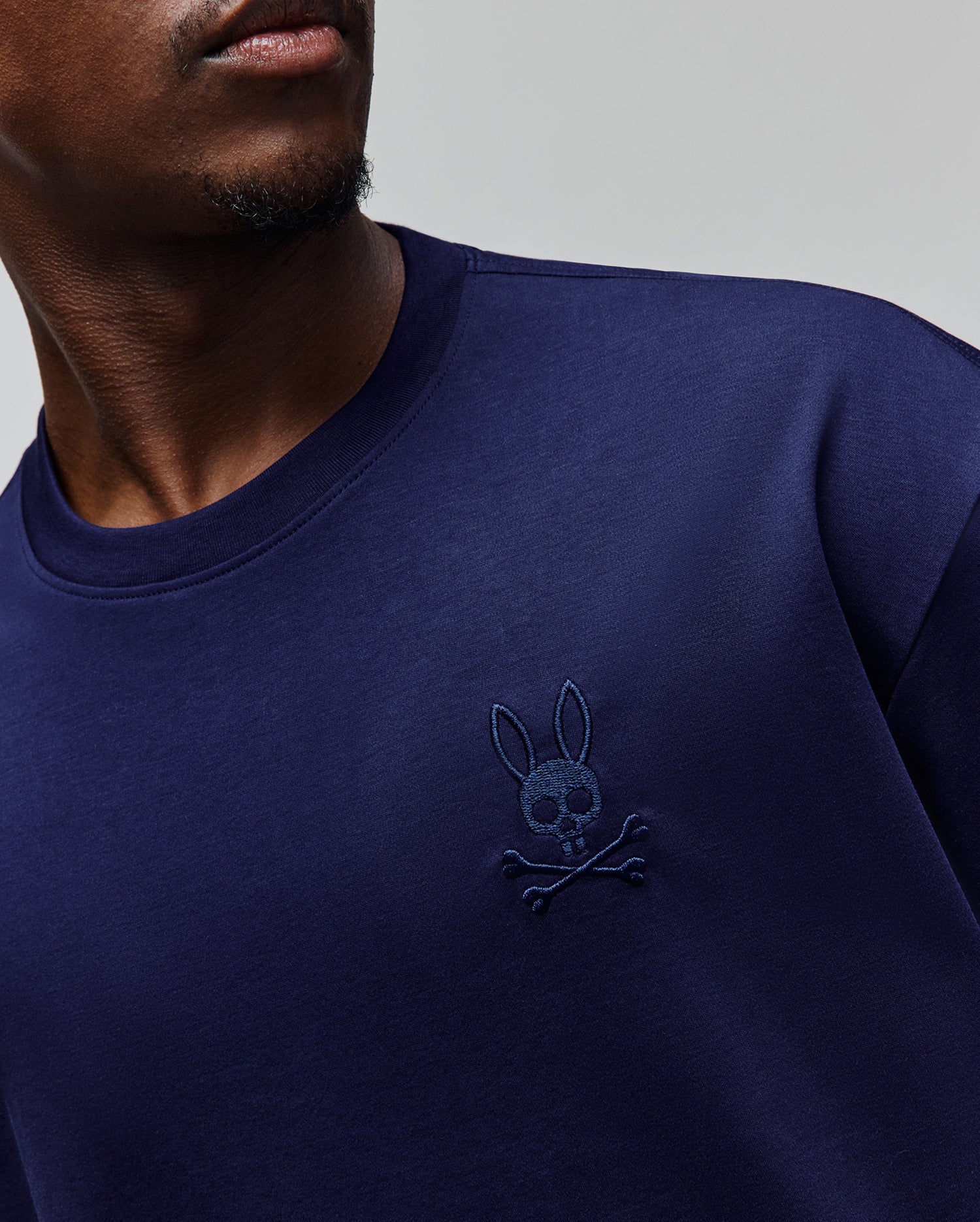 Psycho Bunny Oscar MT0200217 maglietta blu 100% Pima oversize