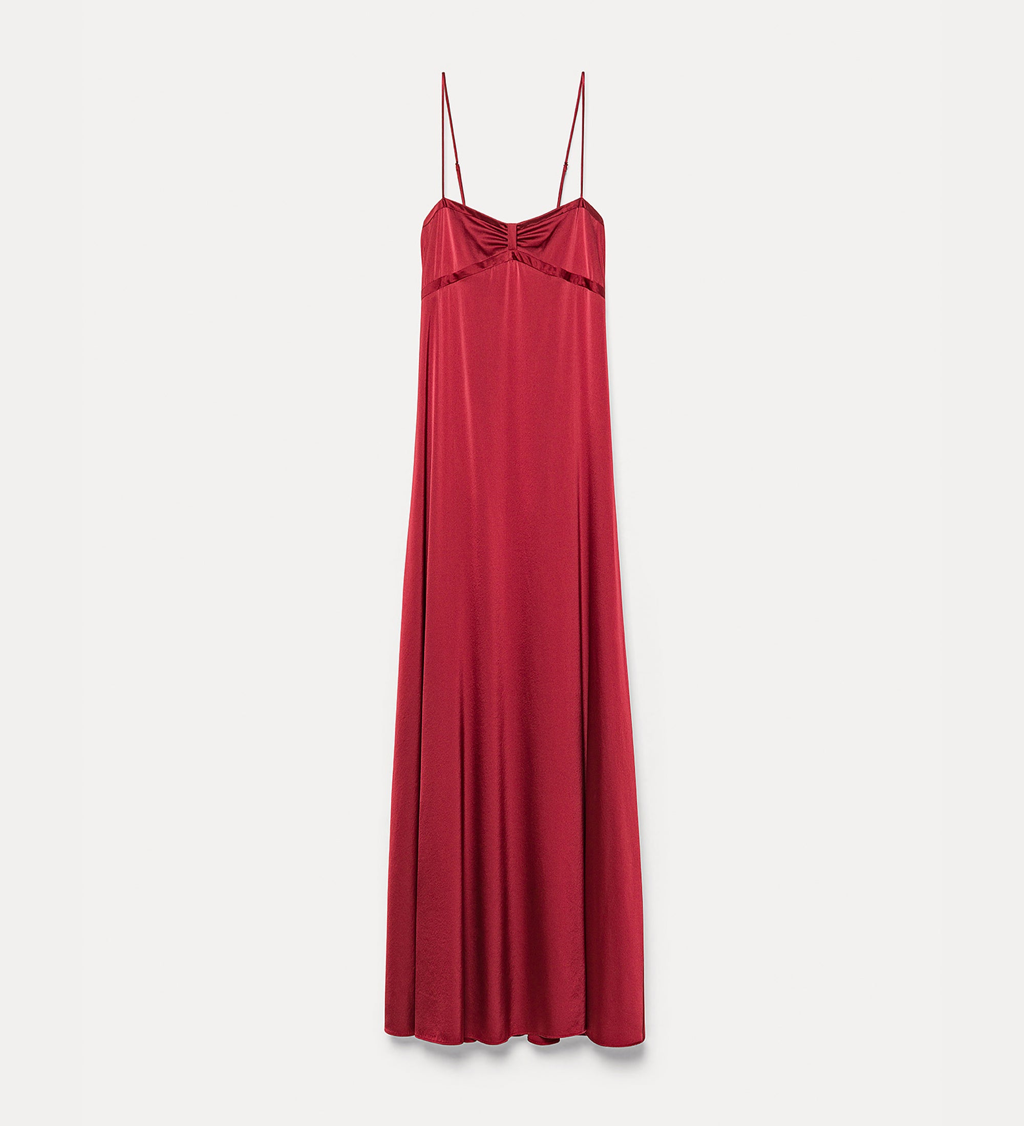 Forte abiti spaghetti strap dress abito pomegranate in seta stretch