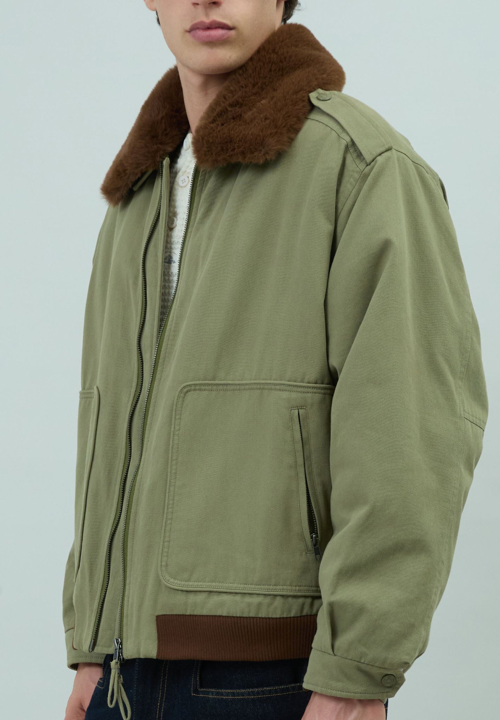 House Of Sunny Women's Jackets Cruise Jacket giacca verde con collo removibile