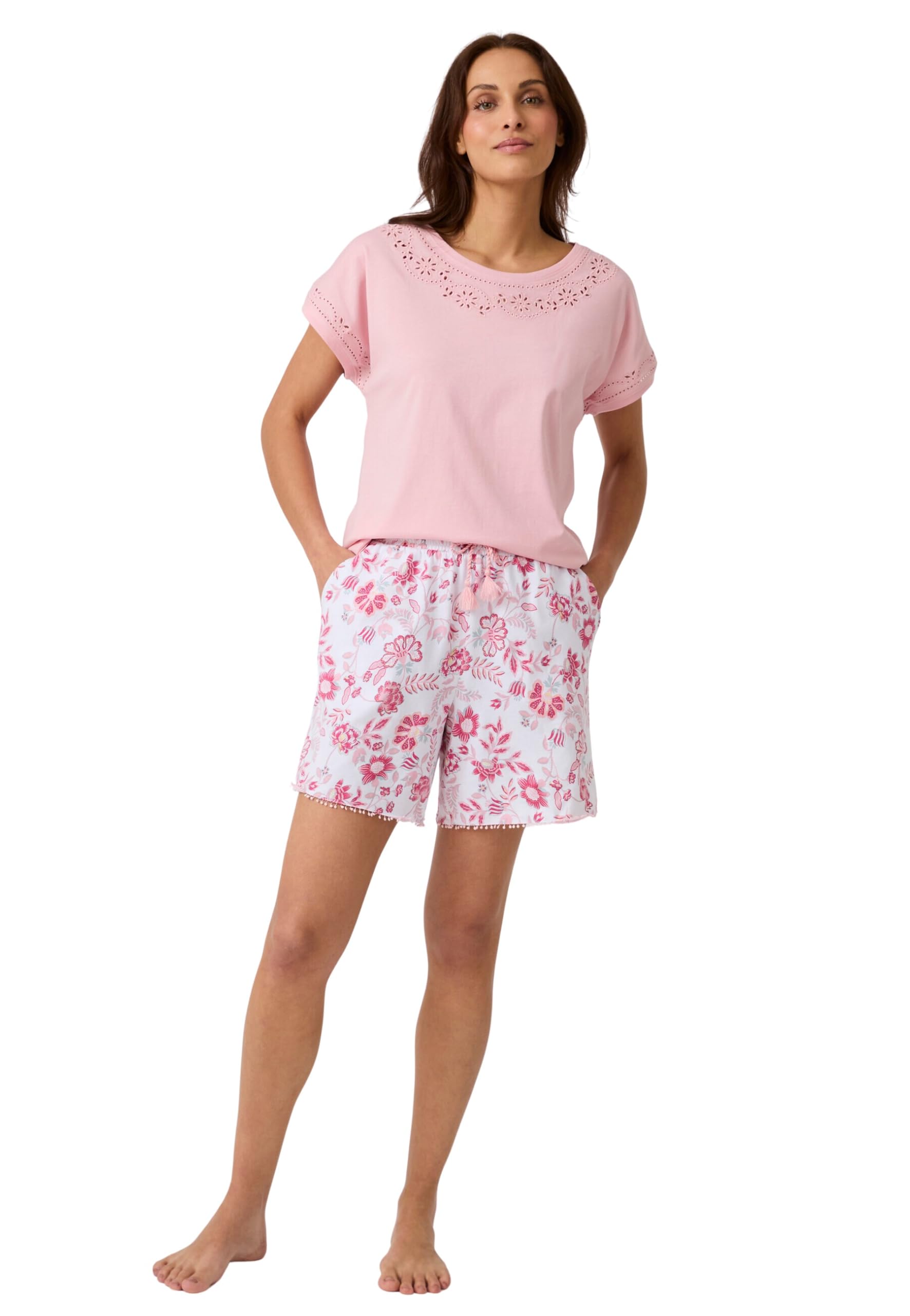 Damart Homewear Pyjashort pigiama corto da donna S cotone biologico