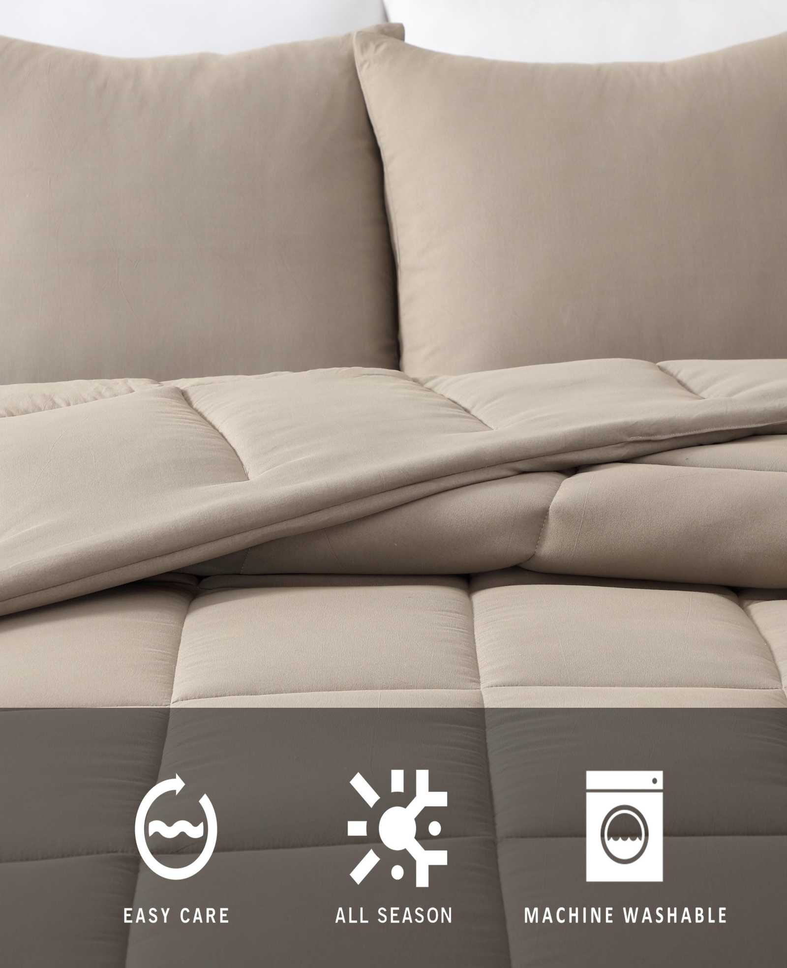 Kenneth Cole Reaction Home & Bedding Stonewashed Comforter Set comforter marrone Full/Queen in poliestere
