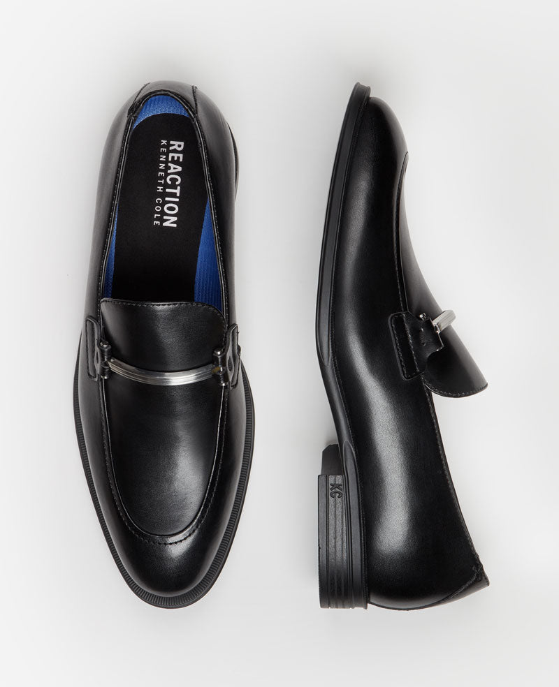 Kenneth Cole Reaction Shoes REACTION - Armand2 Apron Toe Bit Loafer mocassino nero uomo