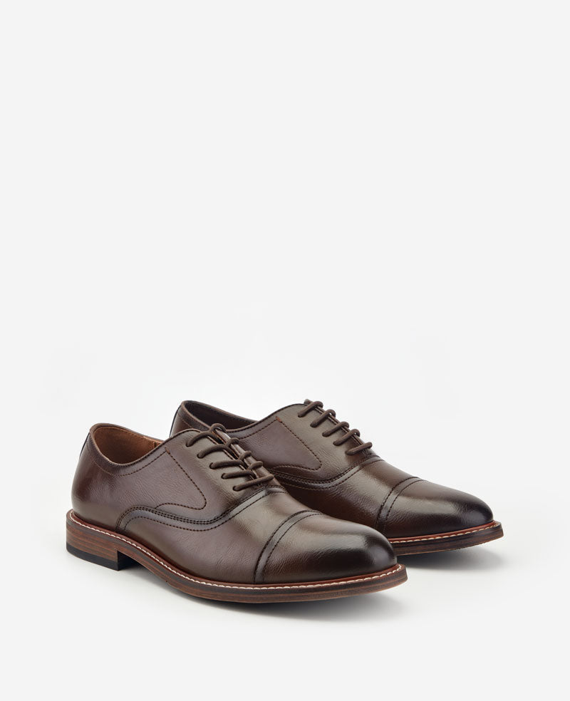 Kenneth Cole Reaction Shoes REACTION - Lawstin Cap Toe Oxford scarpe Oxford marroni