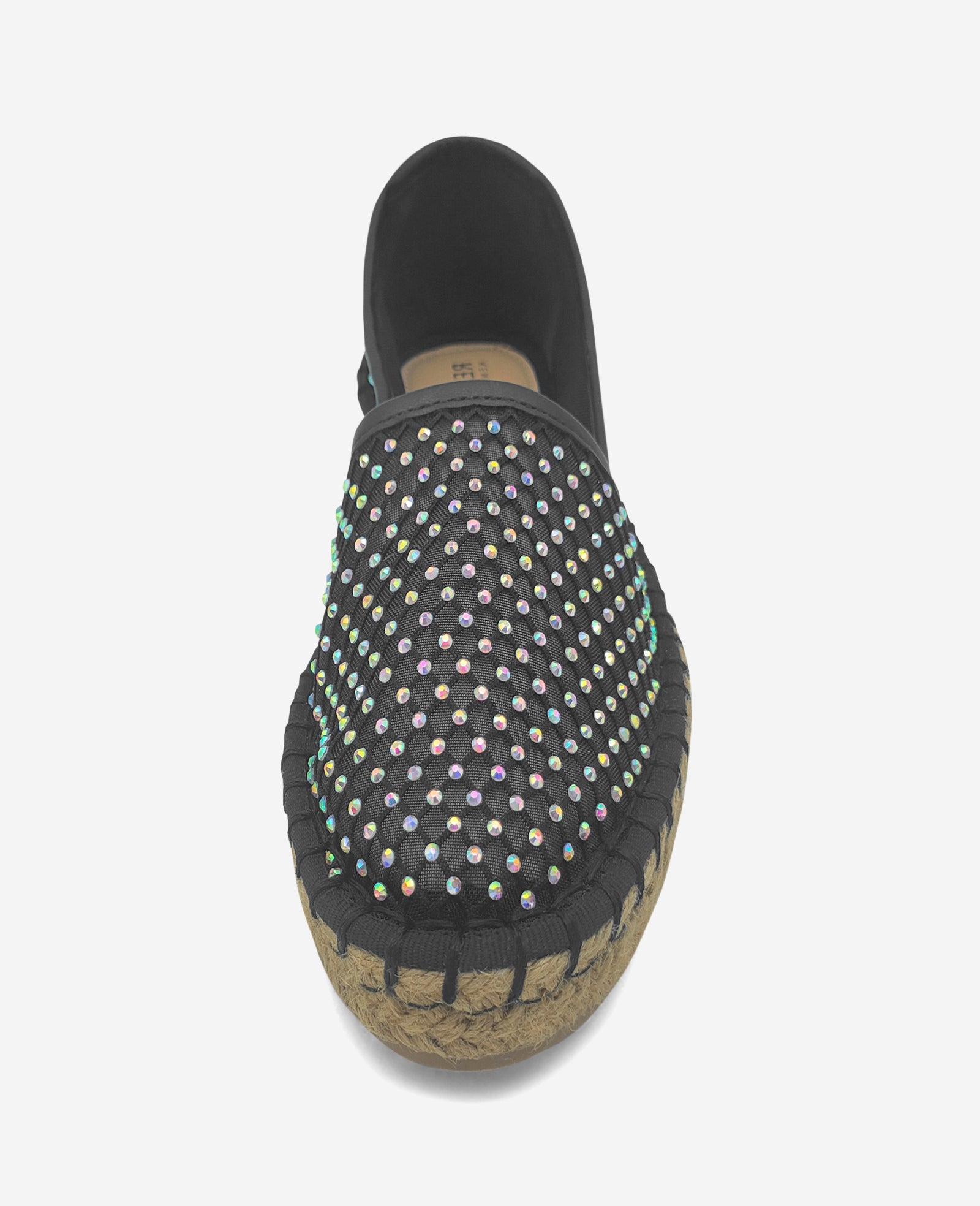 Kenneth Cole Reaction Shoes REACTION Bonne Crystal Mesh Espadrille espadrillas nere con platform