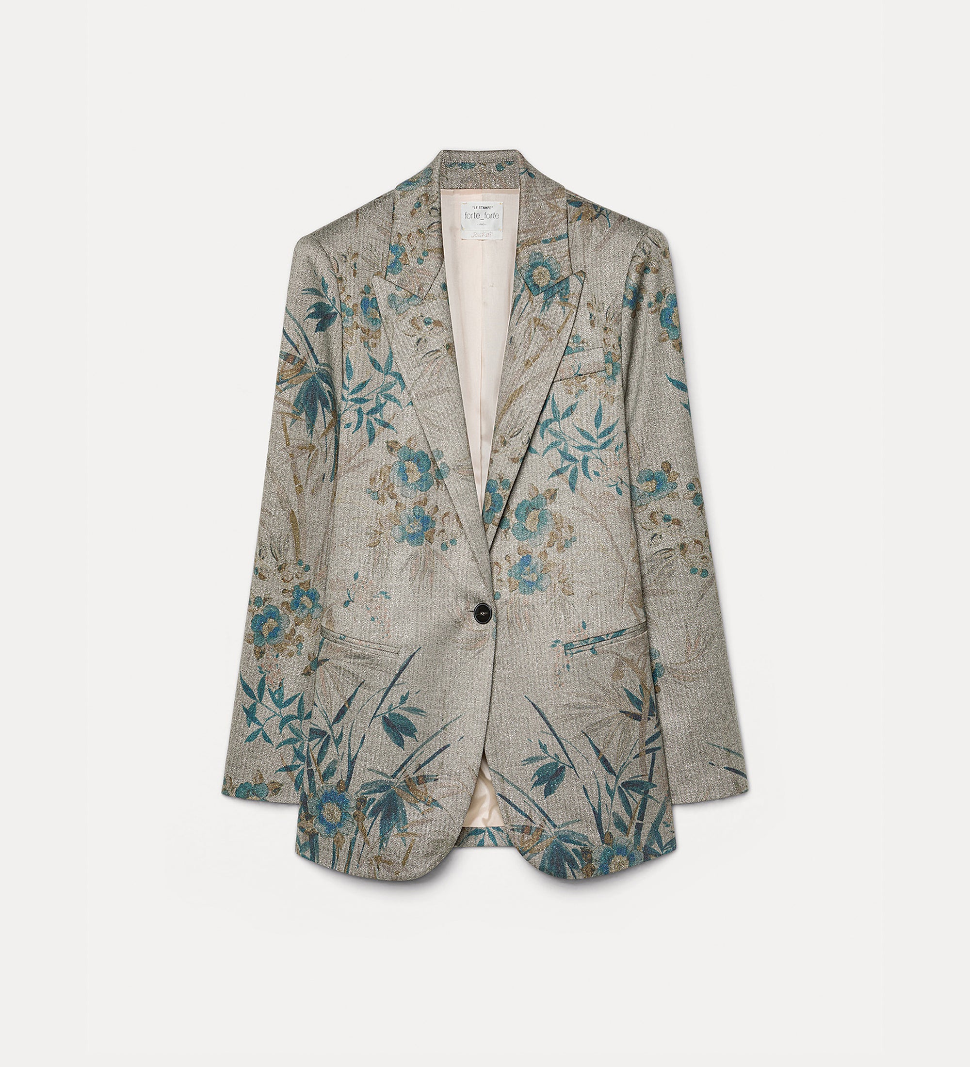 Forte giacche Le Bambou Secret blazer color giada con lurex