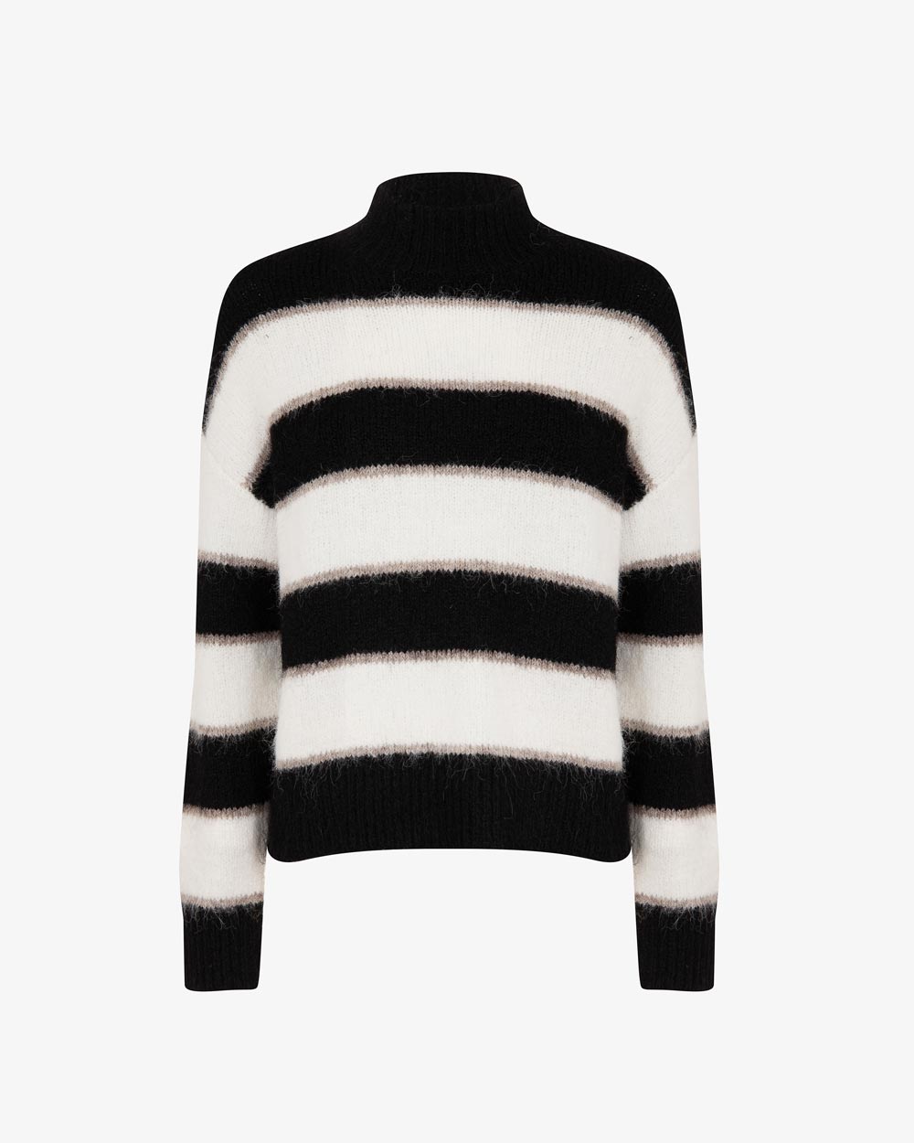 Markup Donna Maglieria Lupetto misto lana rigato maglia rigata