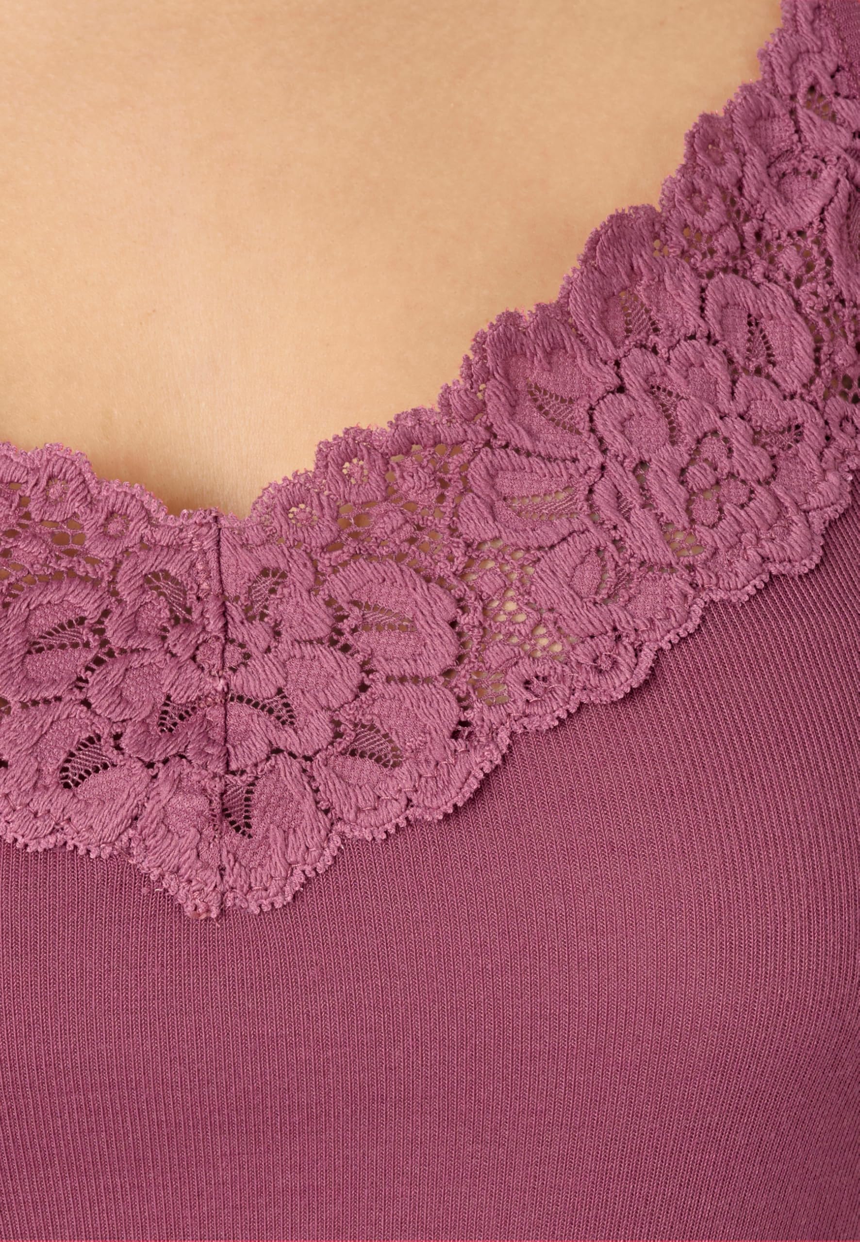 Damart Biancheria intima Caraco Douceur Soyeuse top XS Rosa Lampone in viscosa