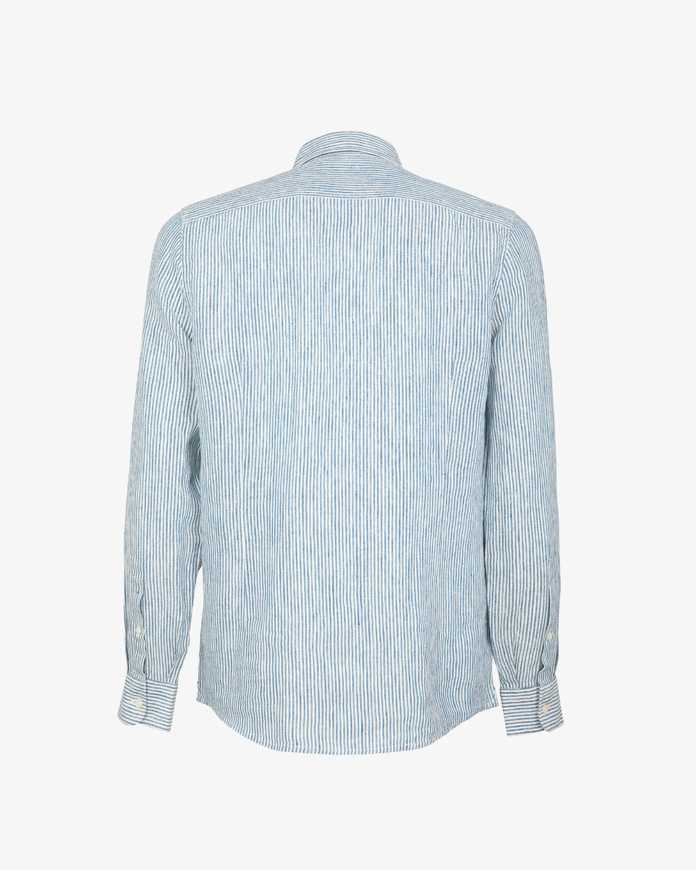 Markup Uomo Camicie Camicia manica lunga collo francese lino riga
