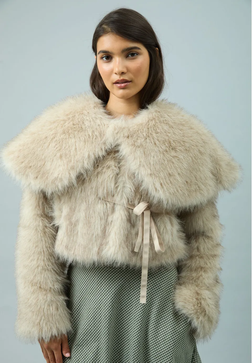 House Of Sunny Women's Jackets GAIA FUR MULTIWAY JACKET giacca crema in ecopelliccia