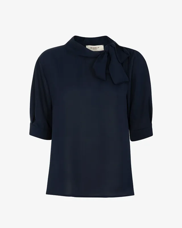 Markup Donna Camicie & Bluse Blusa in mano seta con fiocco