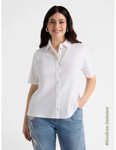 Fiorella Rubino Camicie e bluse Camicia con inserti ricamati curvy