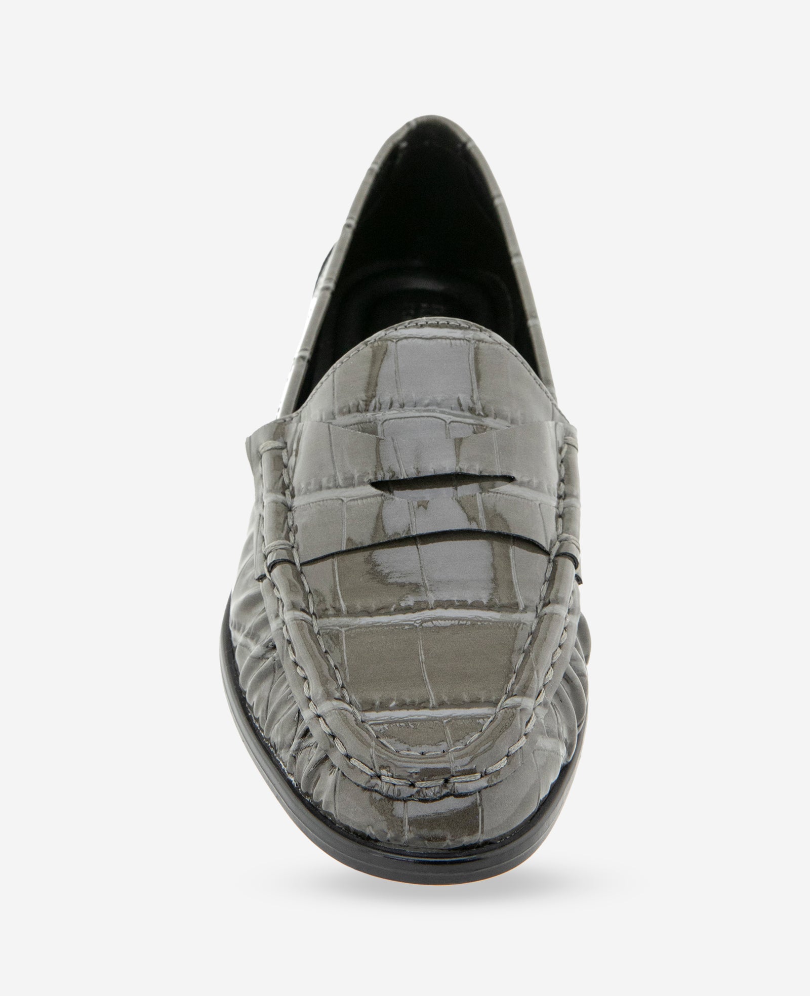 Kenneth Cole Reaction Shoes REACTION - Zoila Patent Croco Loafer mocassini grigio scuro