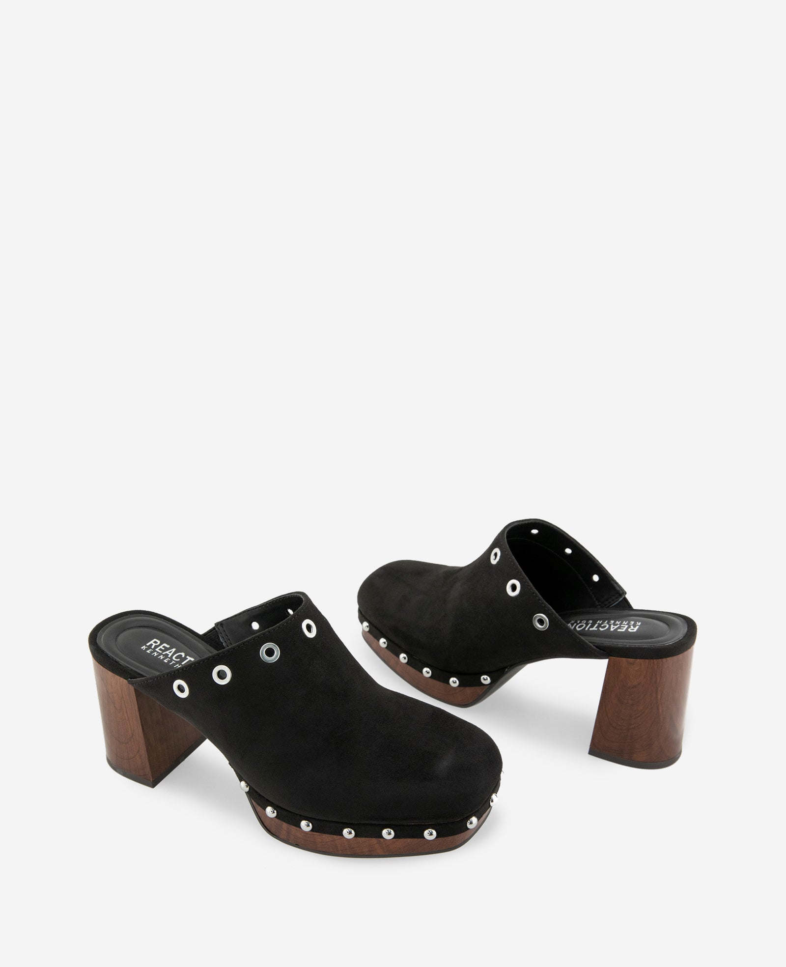 Kenneth Cole Reaction Shoes REACTION-Kalley Micro mule nera tacco 3 pollici