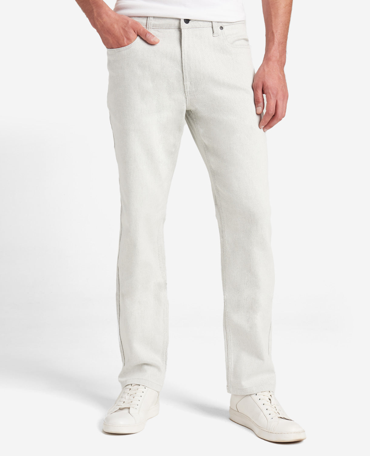 Kenneth Cole Reaction Clothing Slim-Fit Stretch Denim Jean jeans crema stretch