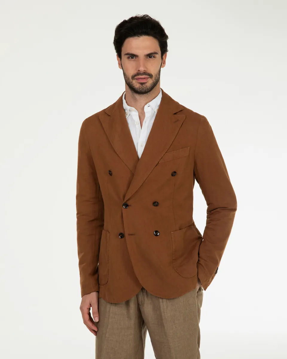 Markup Uomo Abiti & Blazer Blazer doppiopetto in lino