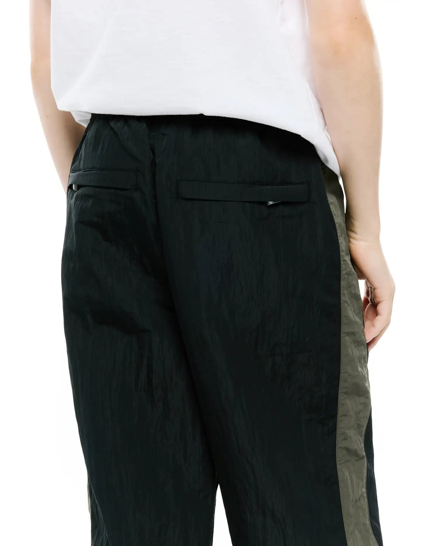 Psycho Bunny Kids Bottoms Kids Alder Nylon Colorblock pantaloni neri 2T-18/20 nylon