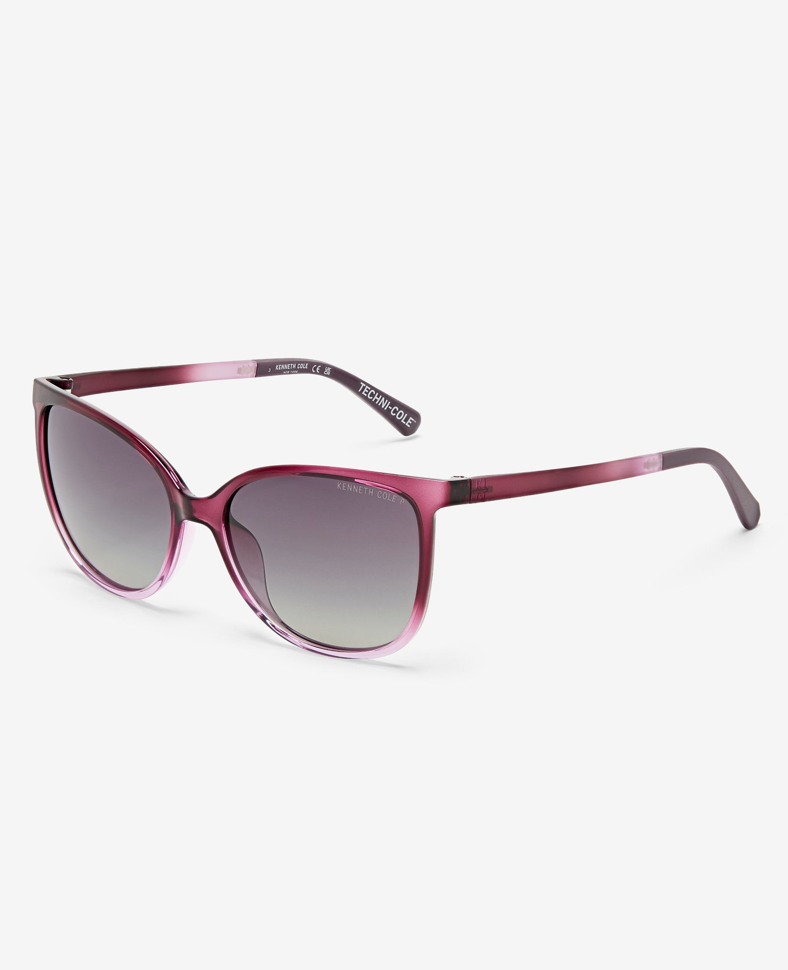 Kenneth Cole Reaction Sunglasses & Eyewear Square Ultem Sunglasses occhiali da sole viola