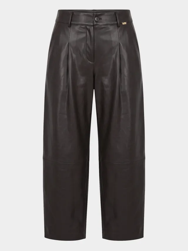 Markup Donna Jeans & Pantaloni Pantalone balloon in similpelle pantalone similpelle