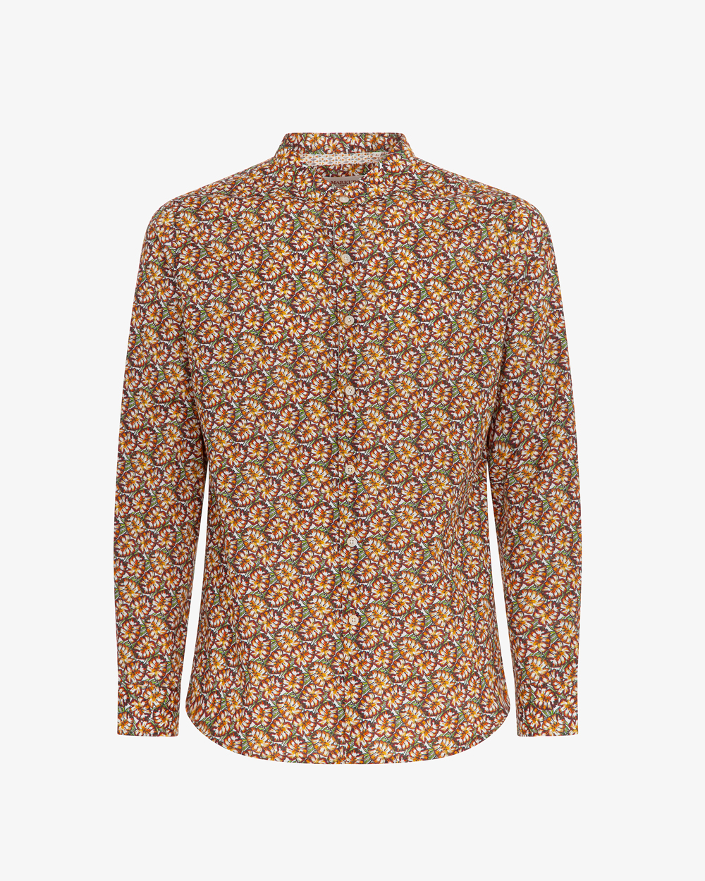 Markup Uomo Camicie Camicia in popeline fiorato camicia manica lunga