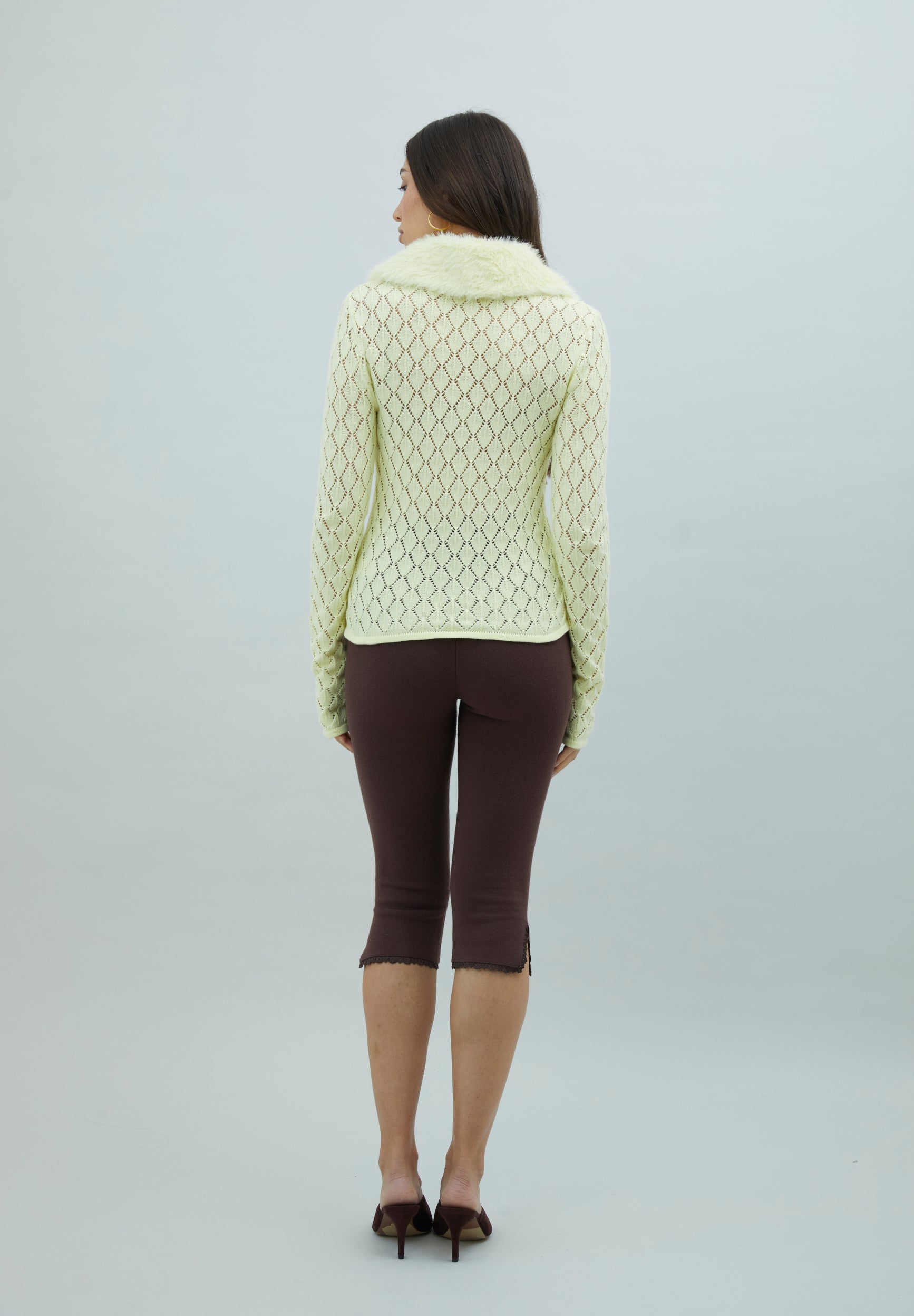 House Of Sunny Women's Knitwear VANILLA PEGGY cardigan taglie UK 6-18 cotone