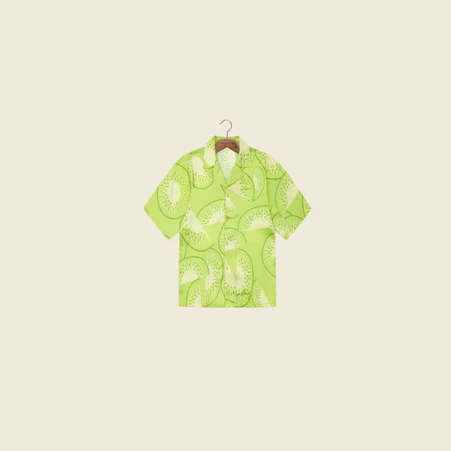 House Of Sunny Women's Shirts FALLING KIWIS SHIRT camicia satinata