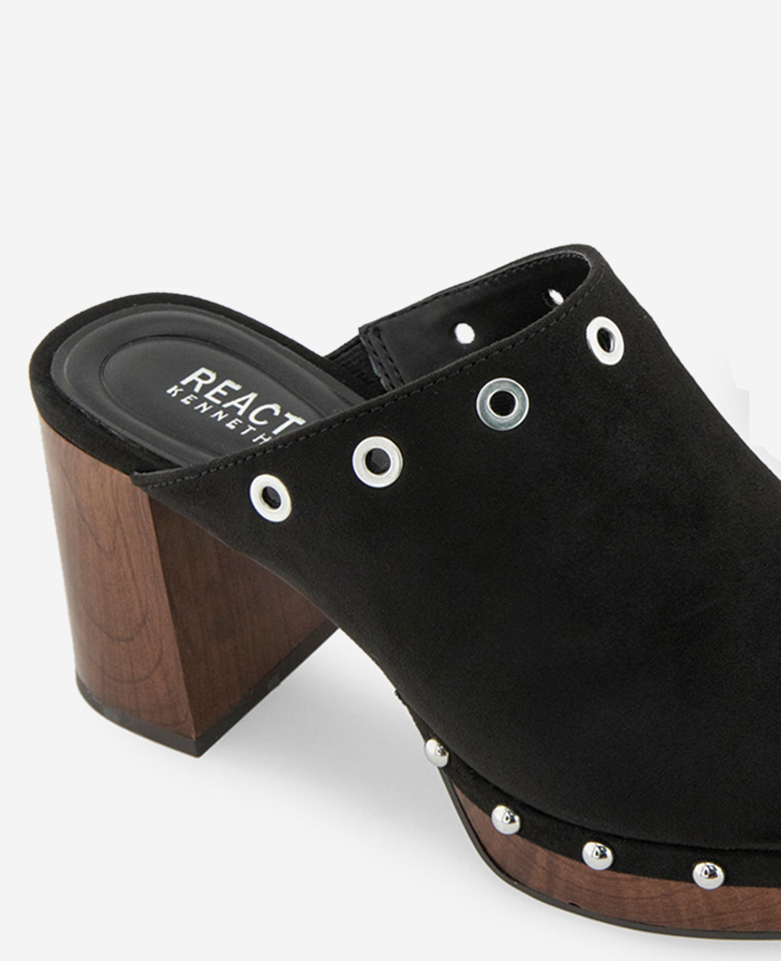Kenneth Cole Reaction Shoes REACTION-Kalley Micro mule nera tacco 3 pollici