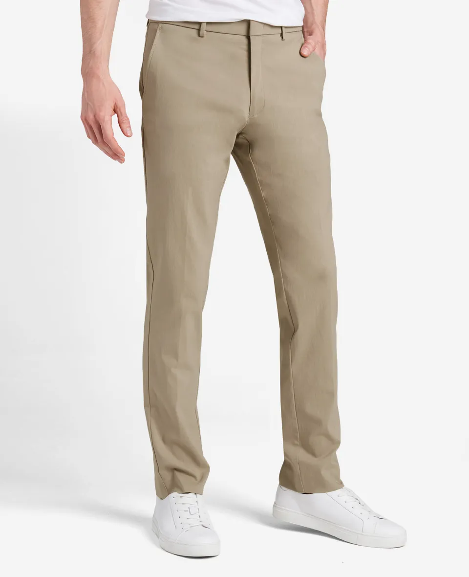 Kenneth Cole Reaction Clothing Stretch Twill Regular-Fit Flex Waistband Pant pantaloni tan