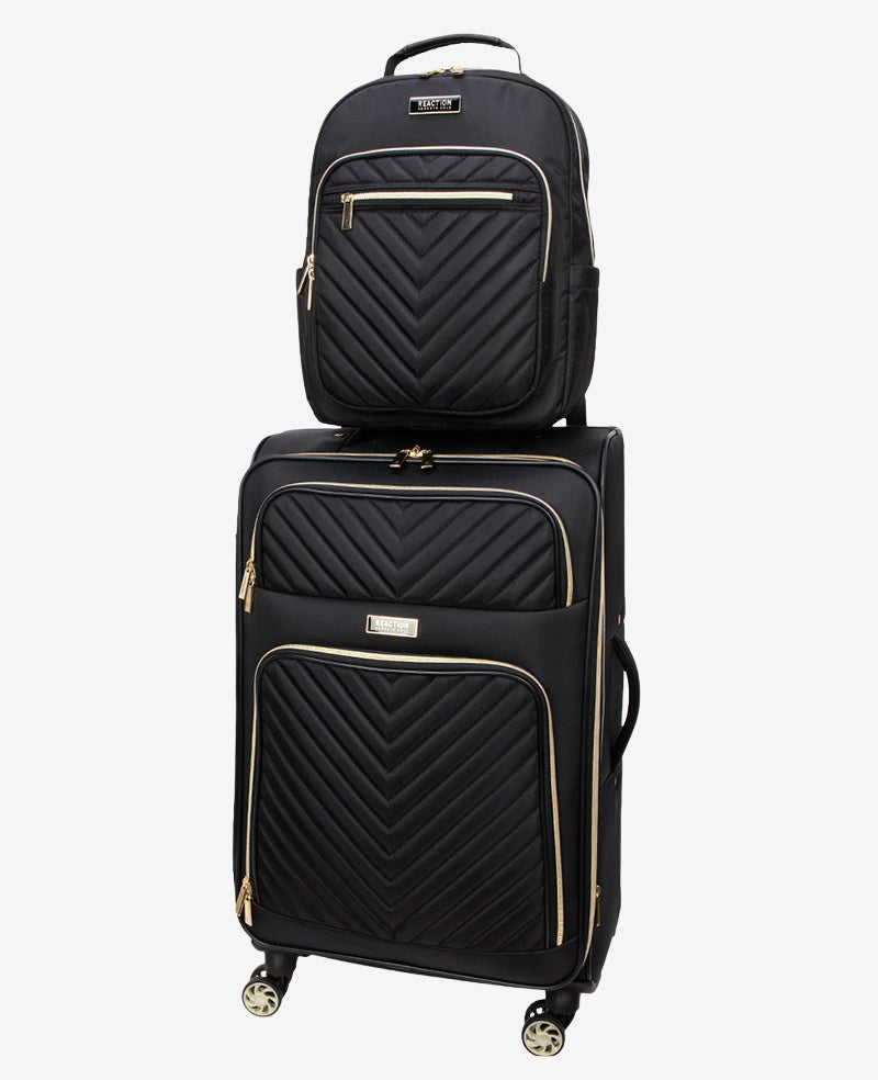 Kenneth Cole Reaction Chelsea Carry-On and Backpack Bundle set trolley e zaino nero