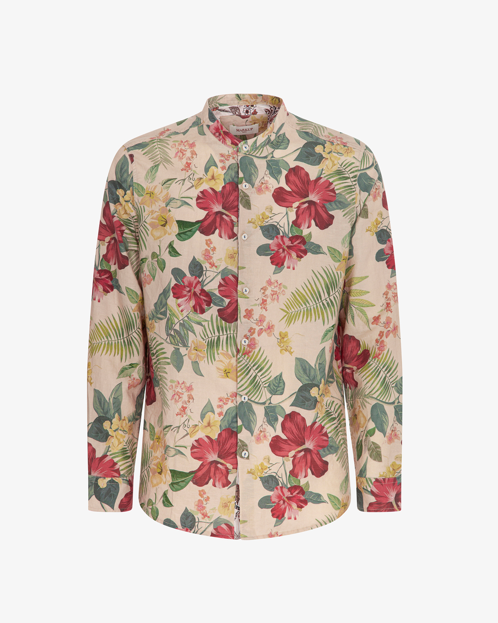 Markup Uomo Camicie Camicia collo coreano stampata camicia