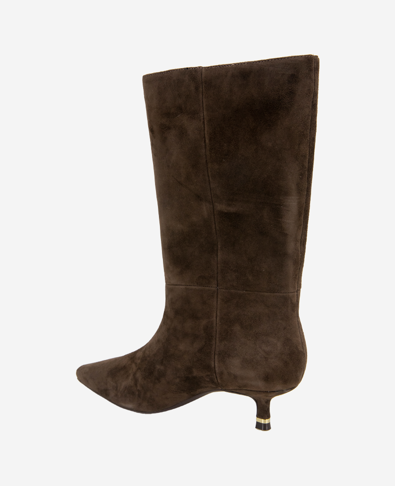 Kenneth Cole Reaction Shoes Meryl Suede Bootie stivaletti cioccolato camoscio