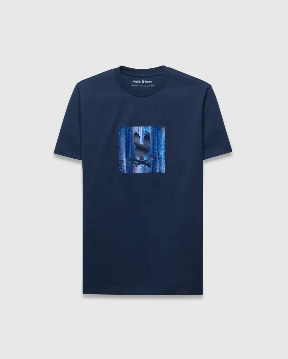 Psycho Bunny Seamus Graphic Tee T-shirt navy XXS