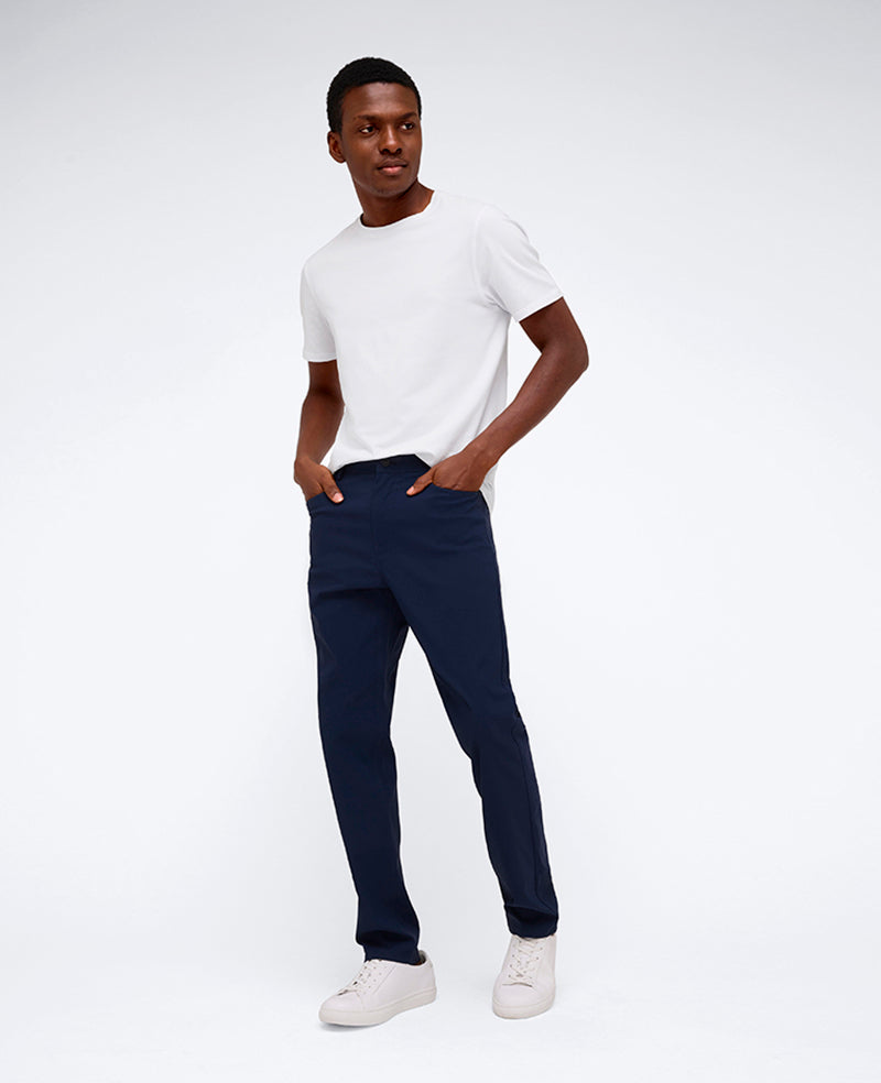 Kenneth Cole Reaction Clothing Slim Original Flex 5-Pocket Pant pantaloni blu