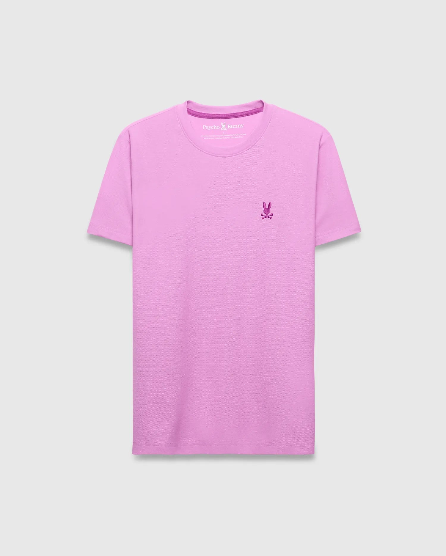 Psycho Bunny Men's Tees Taylor Pique Tee MT0200436 maglietta rosa regular