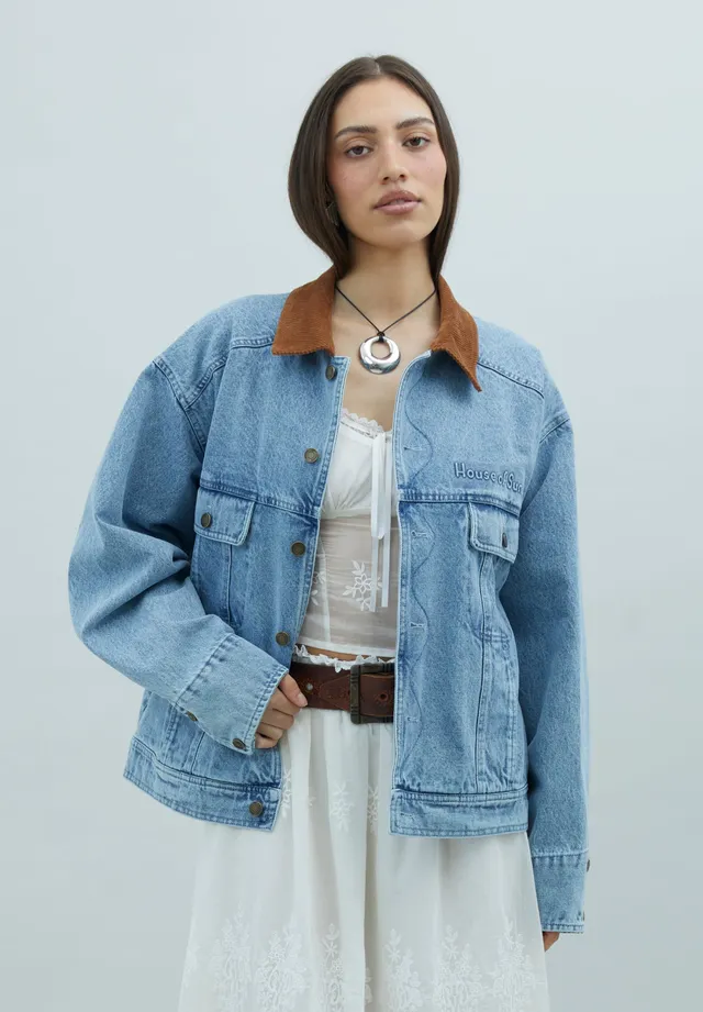 House Of Sunny Women's Jackets The Western Jacket giacca denim oversize