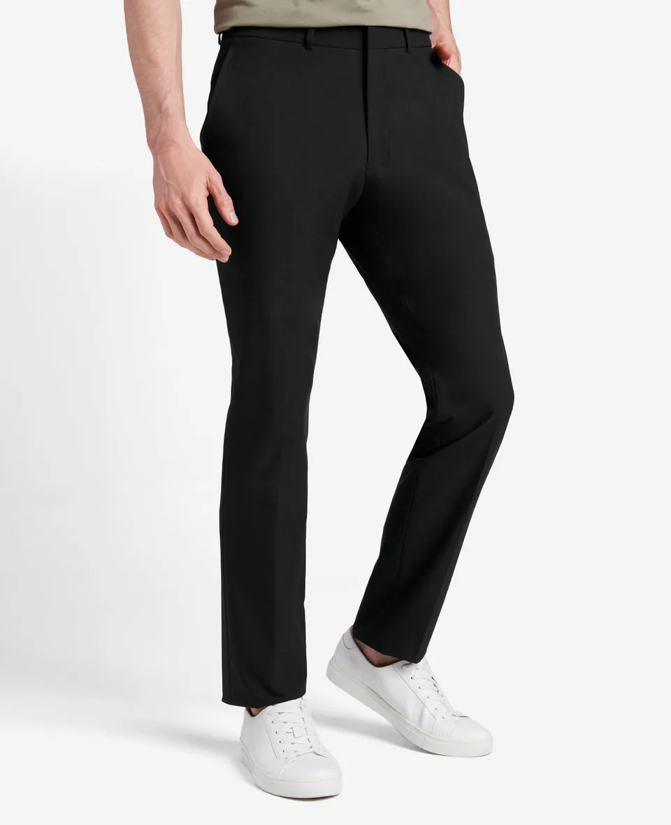 Kenneth Cole Reaction Clothing 365 Washable Suit Separate Pant pantaloni neri elasticizzati